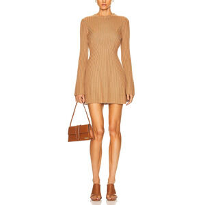 Loulou Studio 'Asael' Brown Knit Dress Size M